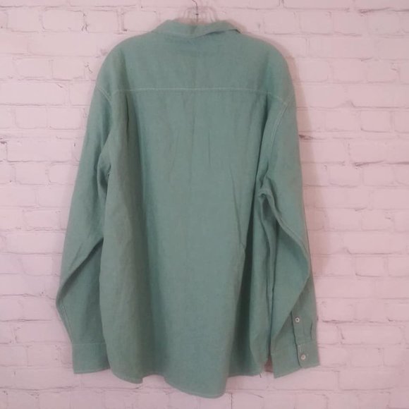 Tommy Bahama RELAX Seaside Flannel Shirt Sz XLT - Picture 9 of 12